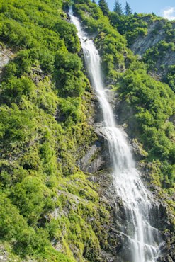 Ribbon Waterfall - Alaska fine art photograph by Chandler Williams