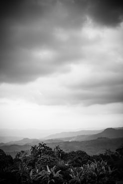 Hillside Black and White - Nicaragua fine art photograph by Chandler Williams
