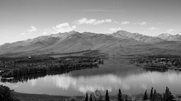 Mirror Lake Alaska Black and White fine art photograph by Chandler Williams