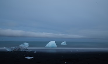 Diamond Beach Layers - Iceland fine art photograph by Chandler Williams